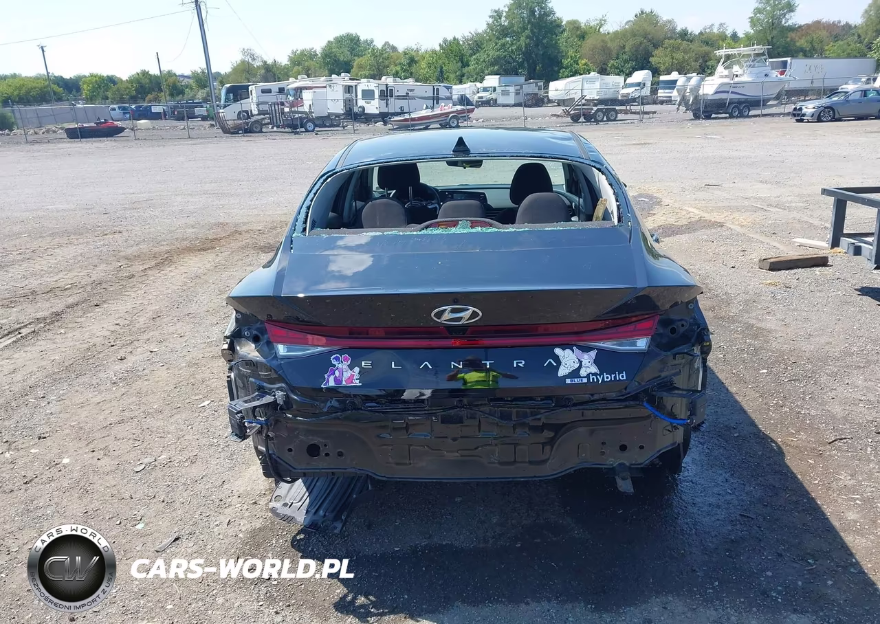 2023 Hyundai Elantra Hybrid Blue VIN:KMHLM4AJ5PU088591 - 17