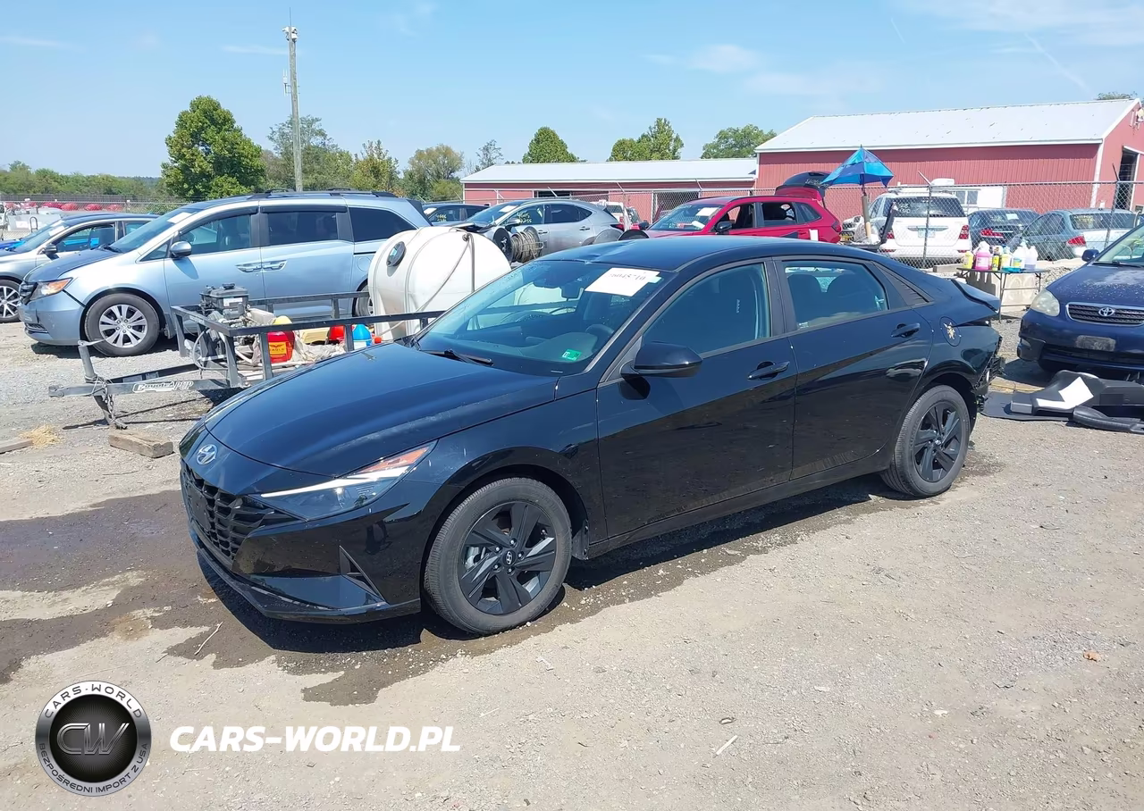 2023 Hyundai Elantra Hybrid Blue VIN:KMHLM4AJ5PU088591 - 2