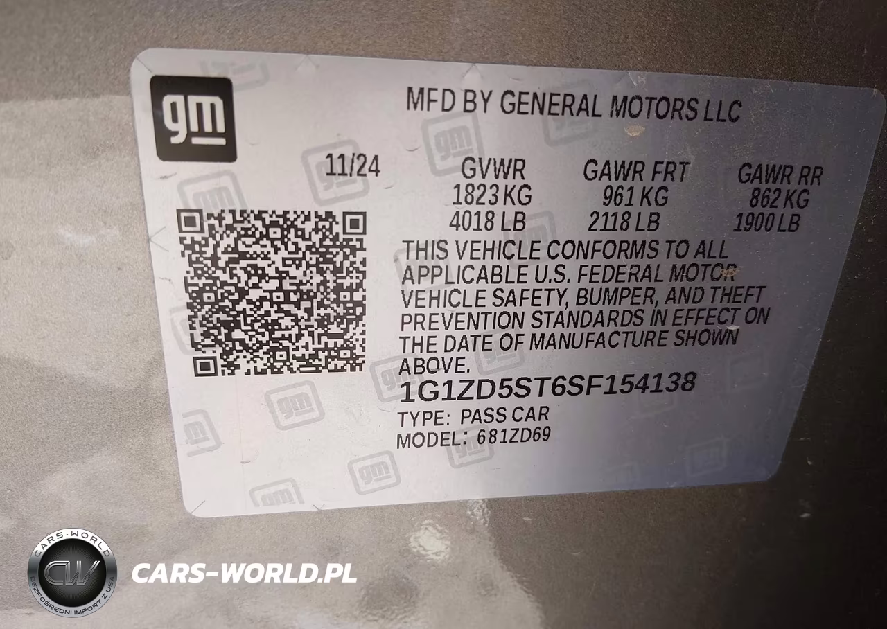 2025 Chevrolet Malibu Fwd 1Lt VIN:1G1ZD5ST6SF154138 - 9