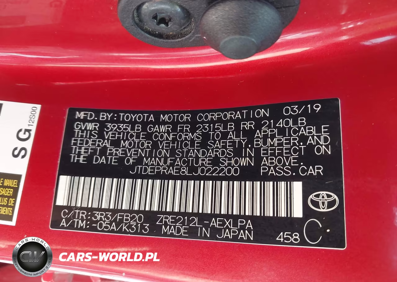 2020 Toyota Corolla Le VIN:JTDEPRAE8LJ022200 - 9
