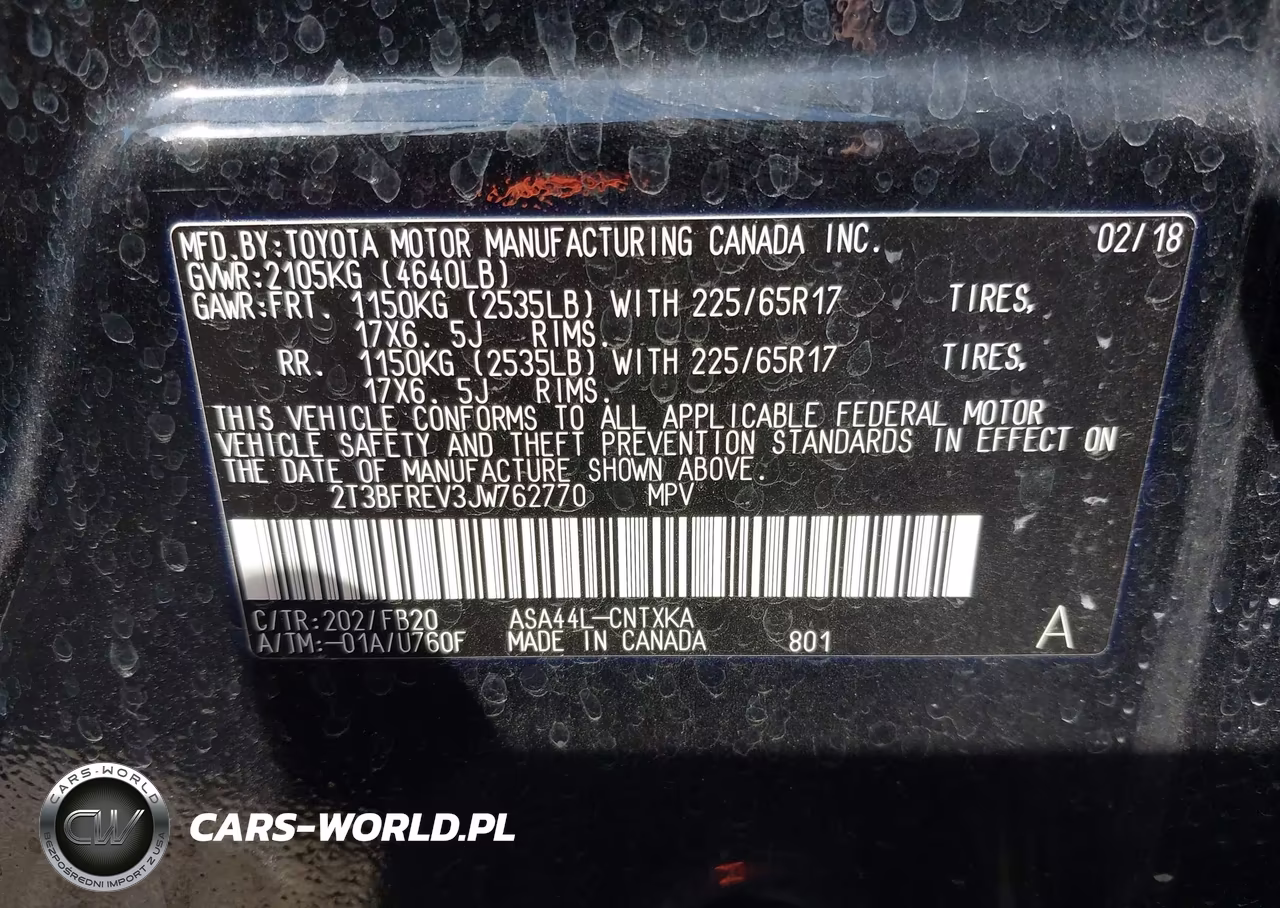 2018 Toyota Rav4 Le VIN:2T3BFREV3JW762770 - 9