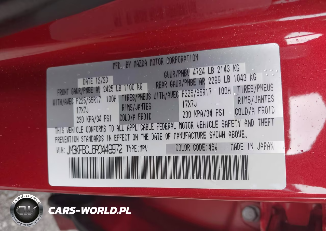 2024 Mazda Cx-5 2.5 S Preferred VIN:JM3KFBCL6R0449972 - 9