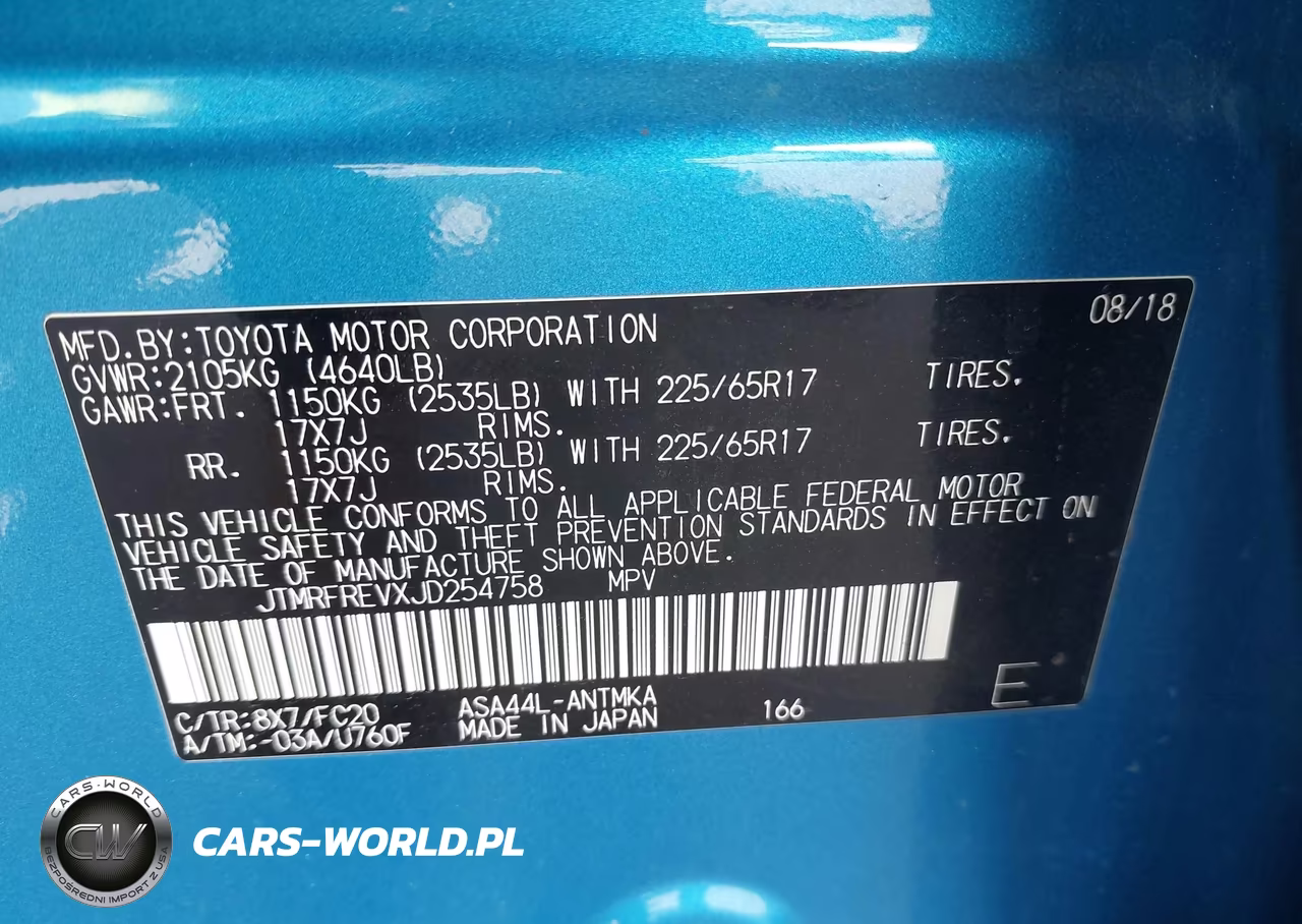 2018 Toyota Rav4 Xle VIN:JTMRFREVXJD254758 - 9