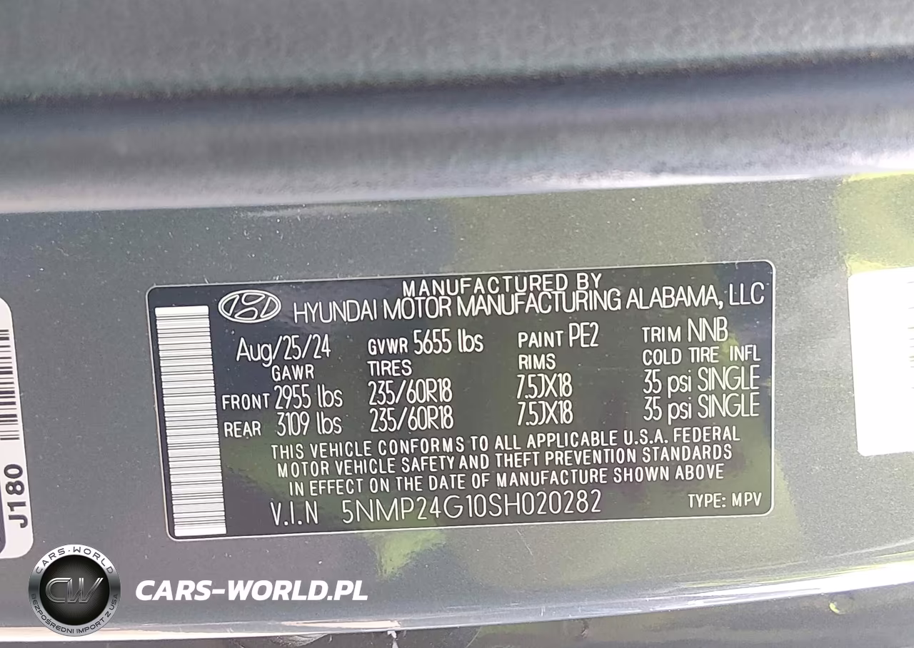 2025 Hyundai Santa Fe Hybrid Sel VIN:5NMP24G10SH020282 - 9