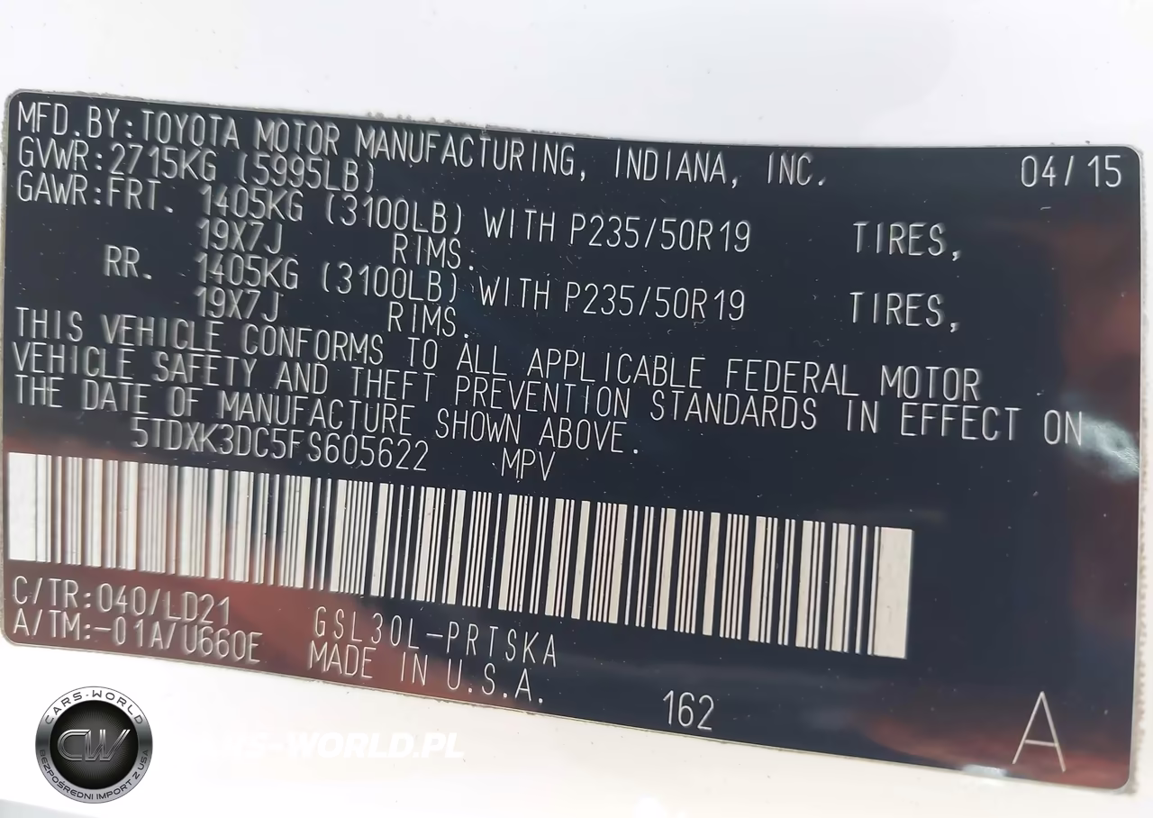 2015 Toyota Sienna Se 8 Passenger VIN:5TDXK3DC5FS605622 - 9