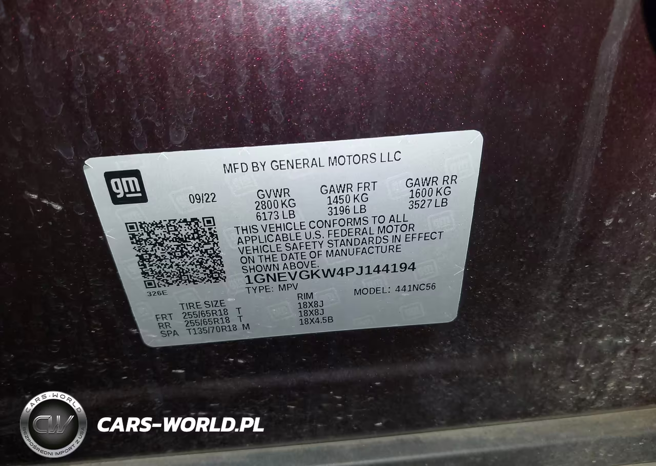 2023 Chevrolet Traverse Awd Lt Cloth VIN:1GNEVGKW4PJ144194 - 9