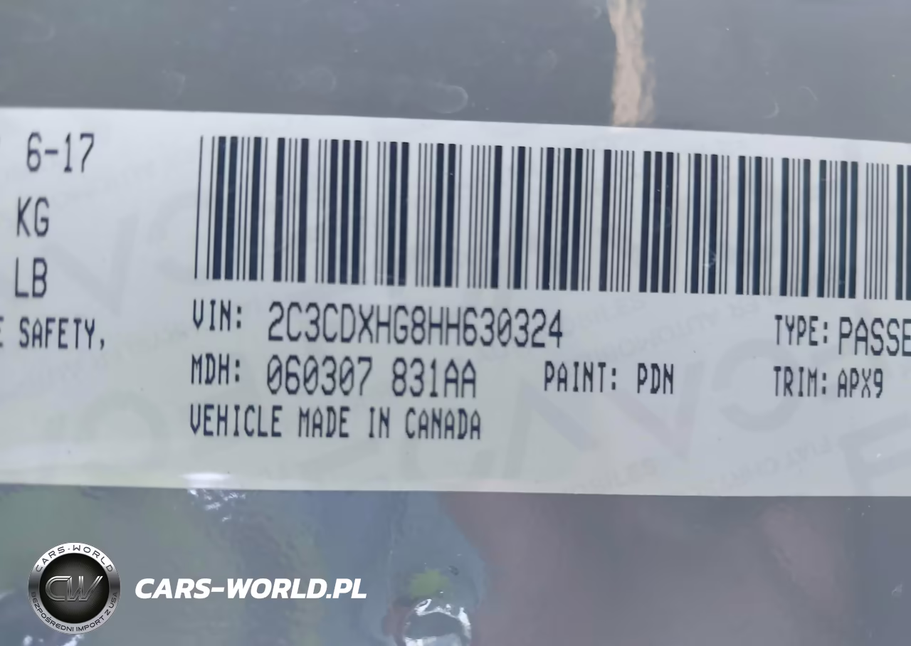 2017 Dodge Charger Sxt Rwd VIN:2C3CDXHG8HH630324 - 9