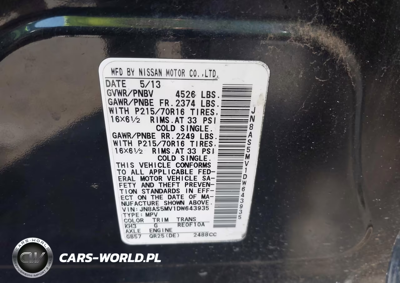 2013 Nissan Rogue S VIN:JN8AS5MV1DW643935 - 9