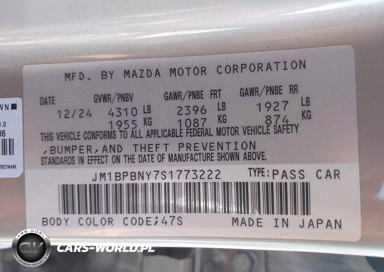 2025 Mazda Mazda3 2.5 Turbo Premium Plus VIN:JM1BPBNY7S1773222 - 9