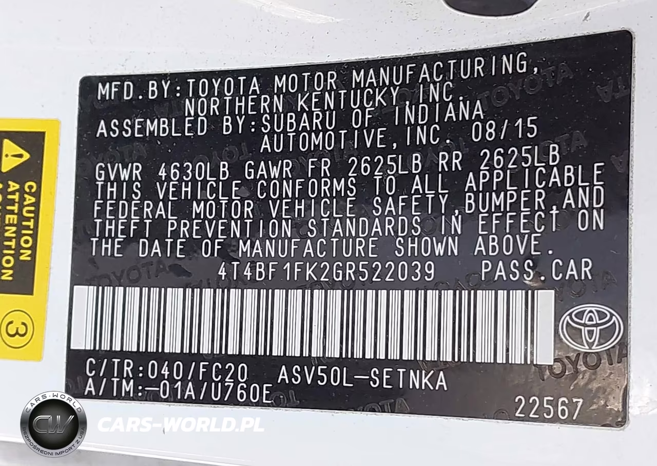 2016 Toyota Camry Le VIN:4T4BF1FK2GR522039 - 9