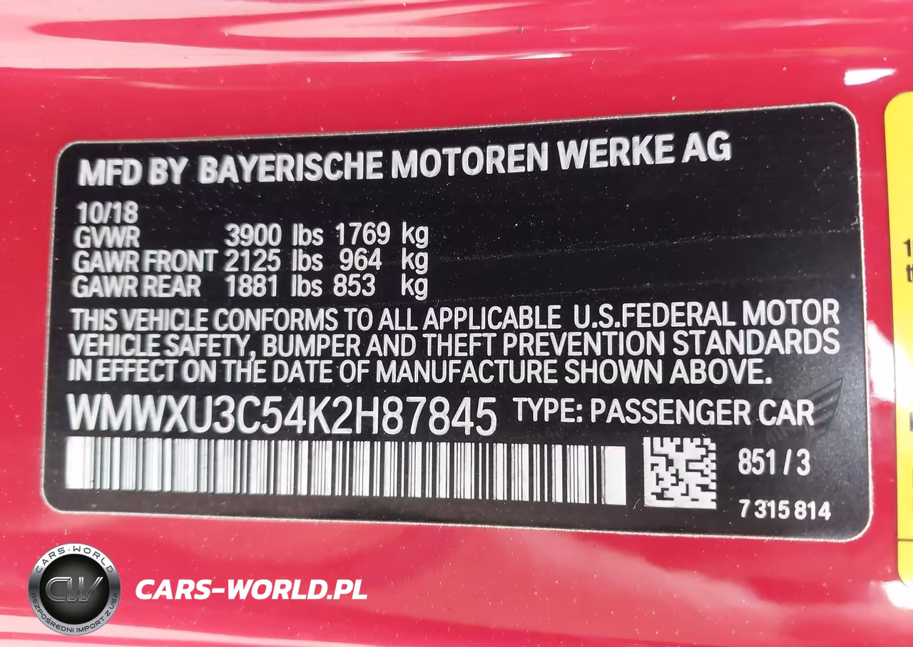 2019 Mini Hardtop Cooper S VIN:WMWXU3C54K2H87845 - 9