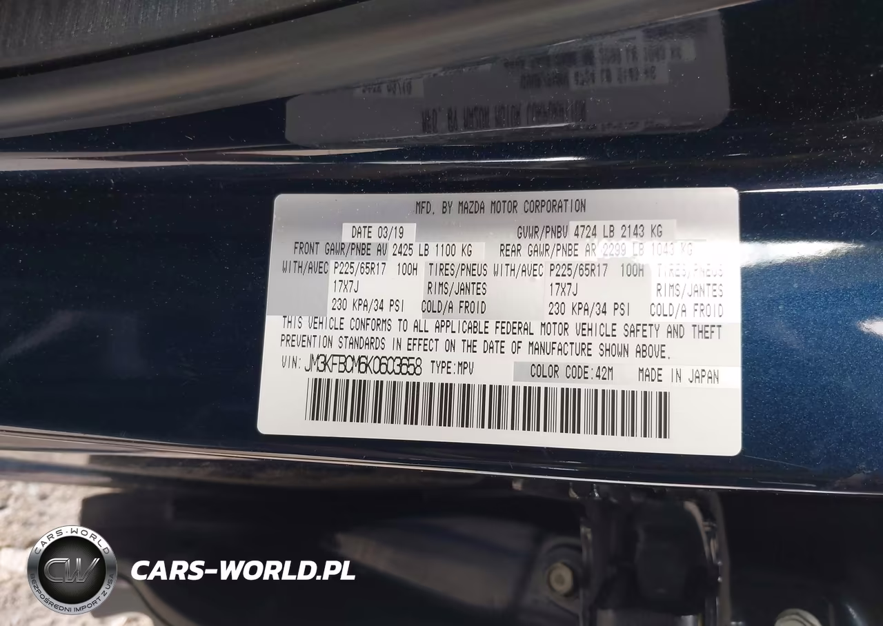 2019 Mazda Cx-5 Touring VIN:JM3KFBCM6K0603658 - 9