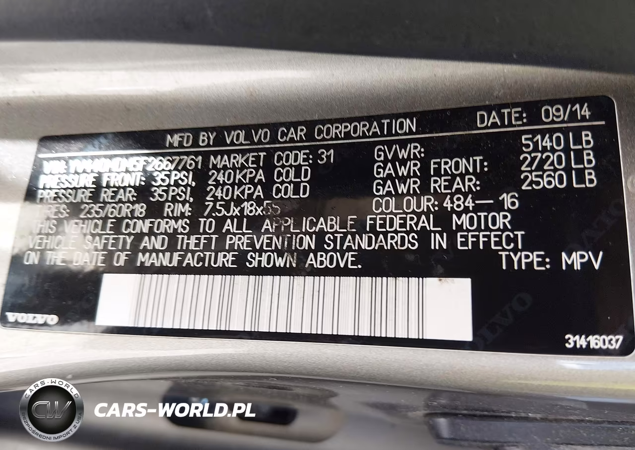2015 Volvo Xc60 T5 Platinum VIN:YV440MDM5F2667761 - 9