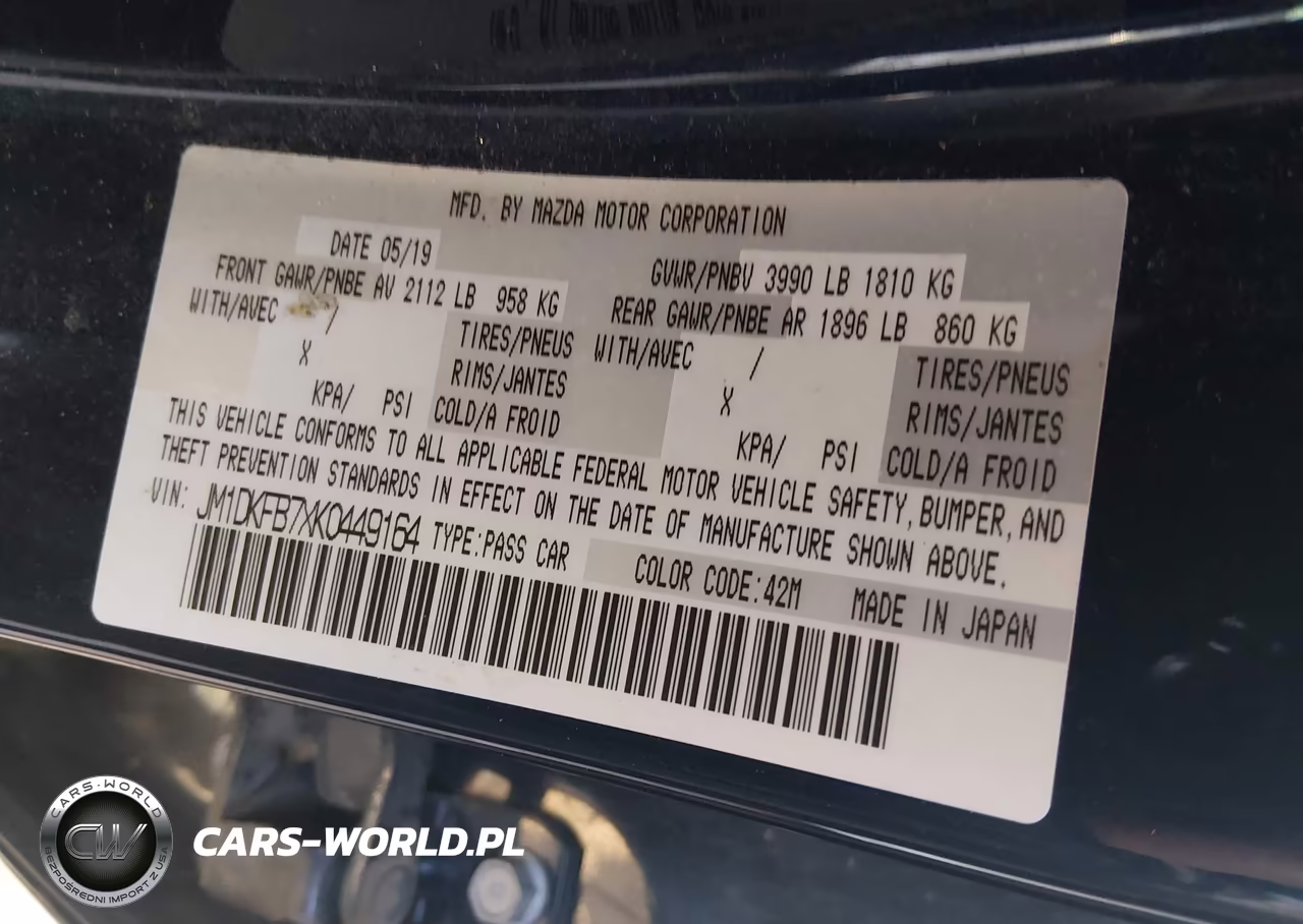 2019 Mazda Cx-3 Sport VIN:JM1DKFB7XK0449164 - 9