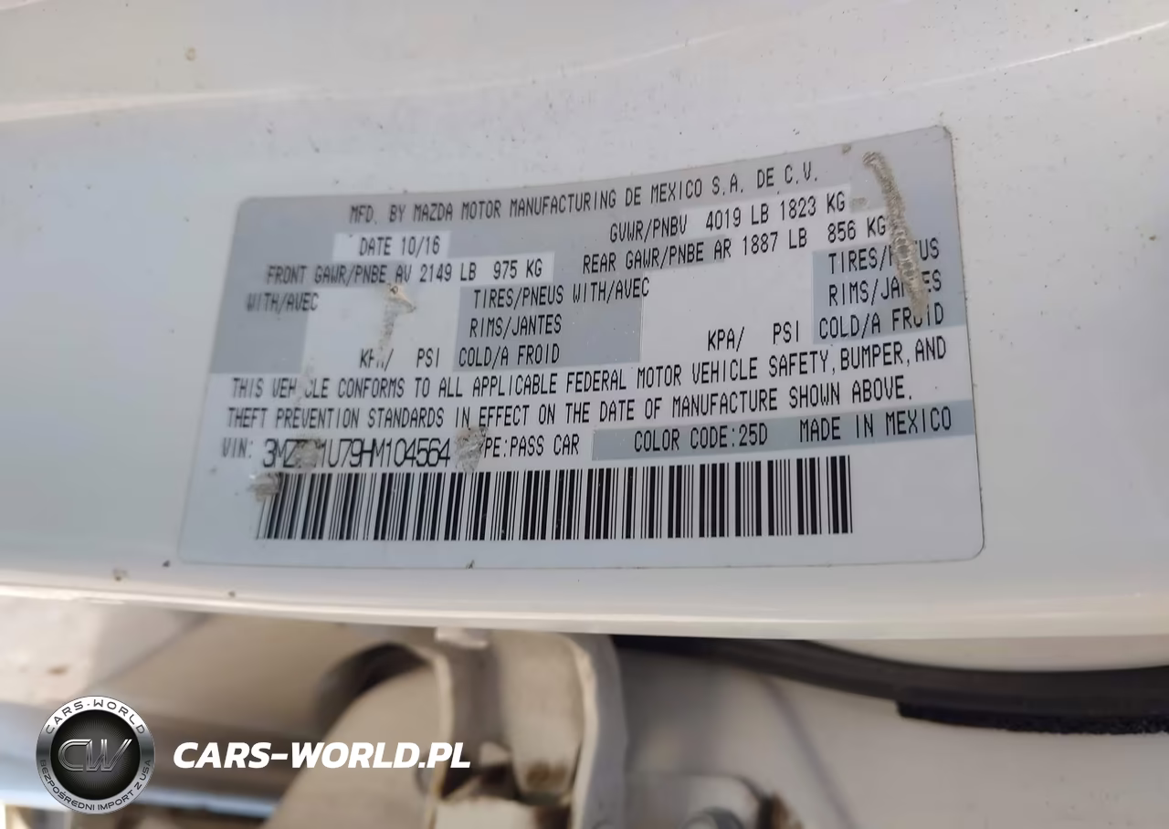 2017 Mazda Mazda3 Sport VIN:3MZBN1U79HM104564 - 9