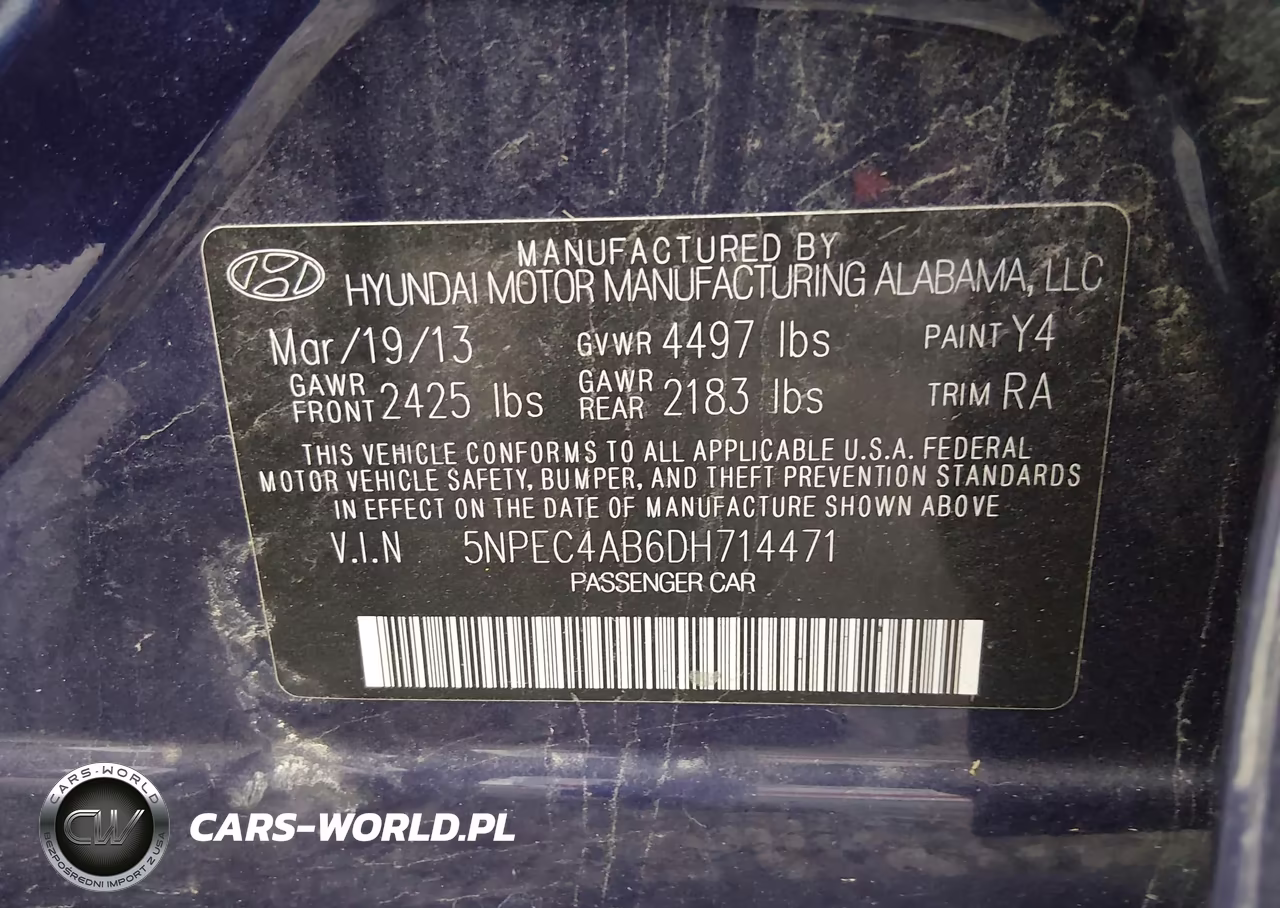 2013 Hyundai Sonata Limited 2.0T VIN:5NPEC4AB6DH714471 - 9