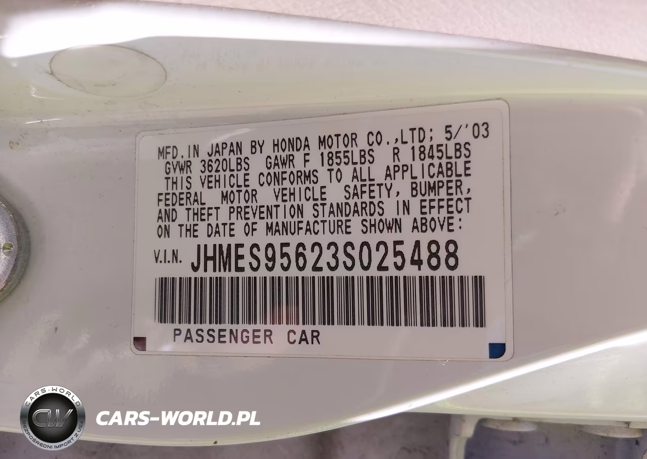 2003 Honda Civic Hybrid VIN:JHMES95623S025488 - 9