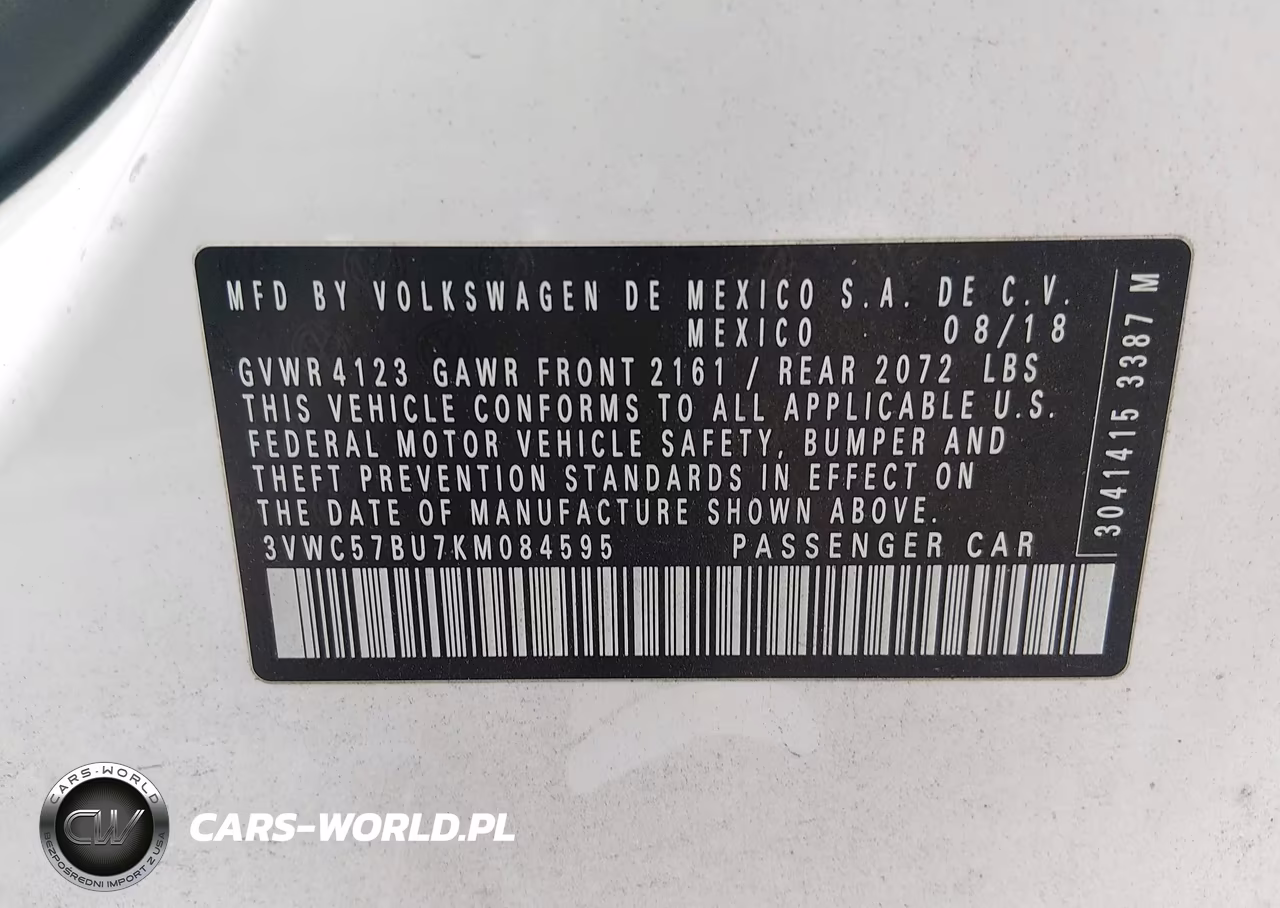 2019 Volkswagen Jetta 1.4T R-Line-1.4T S-1.4T Se VIN:3VWC57BU7KM084595 - 9