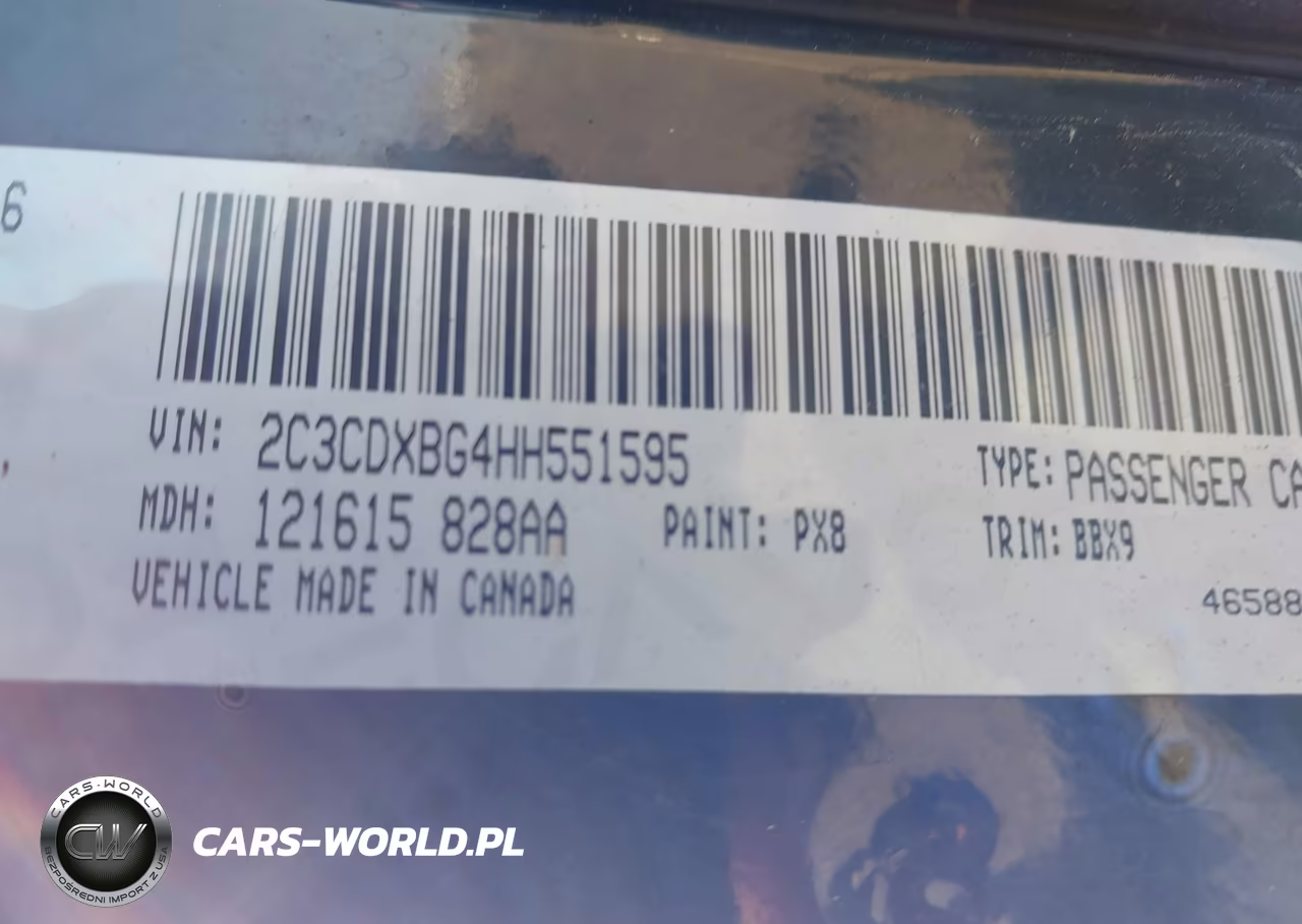 2017 Dodge Charger Se Rwd VIN:2C3CDXBG4HH551595 - 9