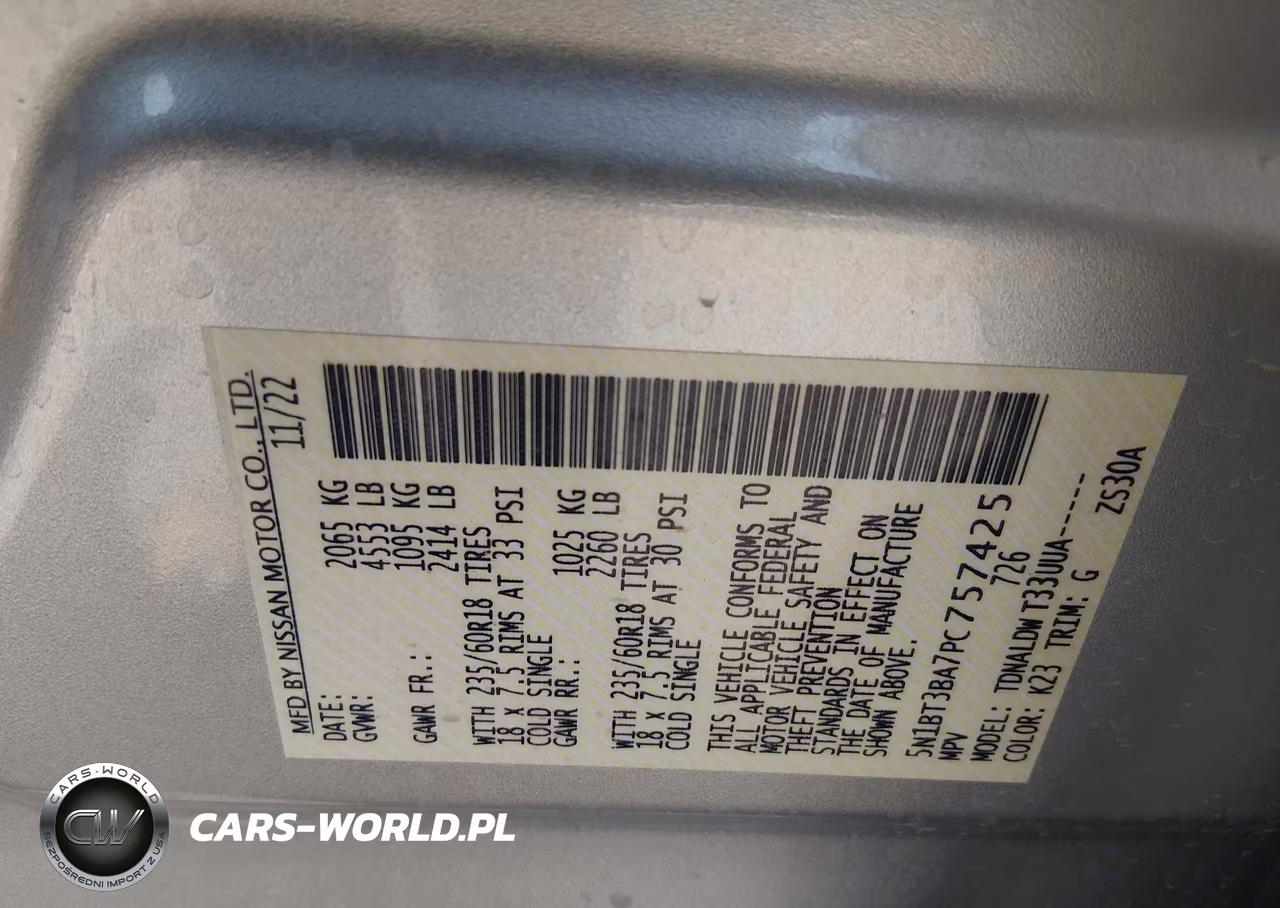 2023 Nissan Rogue Sv Fwd VIN:5N1BT3BA7PC757425 - 9