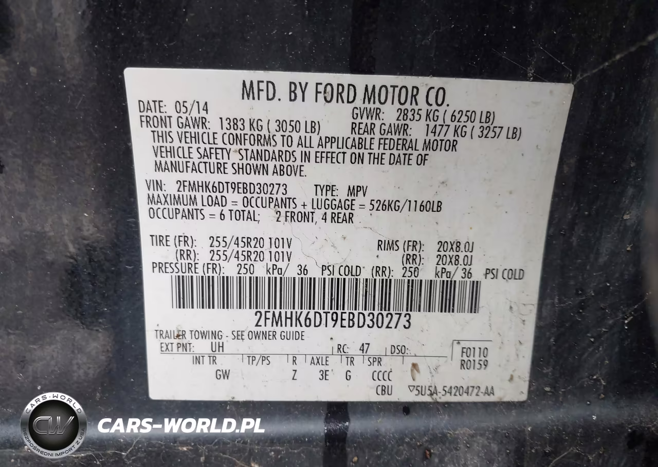 2014 Ford Flex Limited VIN:2FMHK6DT9EBD30273 - 9