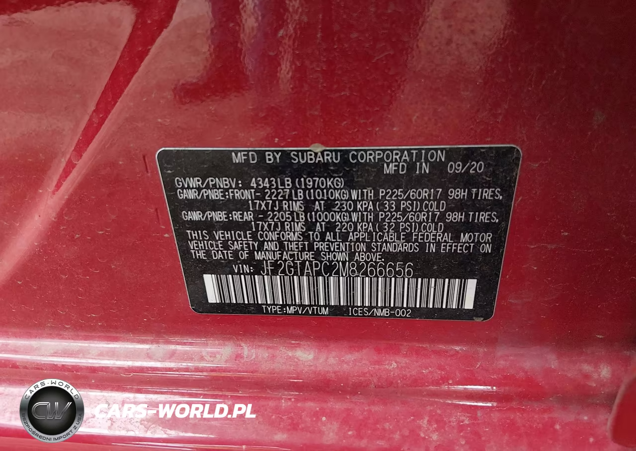2021 Subaru Crosstrek Premium VIN:JF2GTAPC2M8266656 - 9