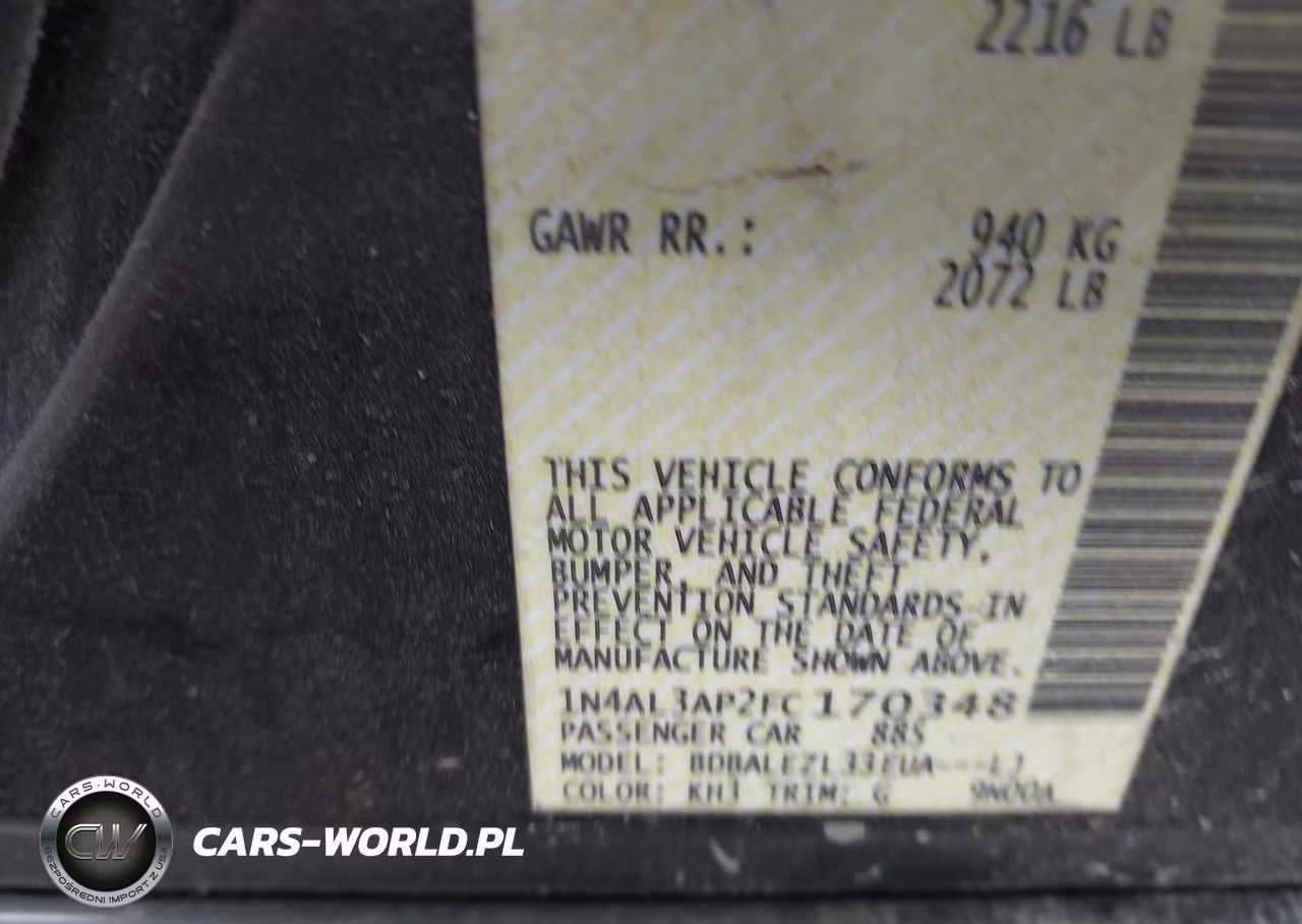 2015 Nissan Altima 2.5 S VIN:1N4AL3AP2FC170348 - 9