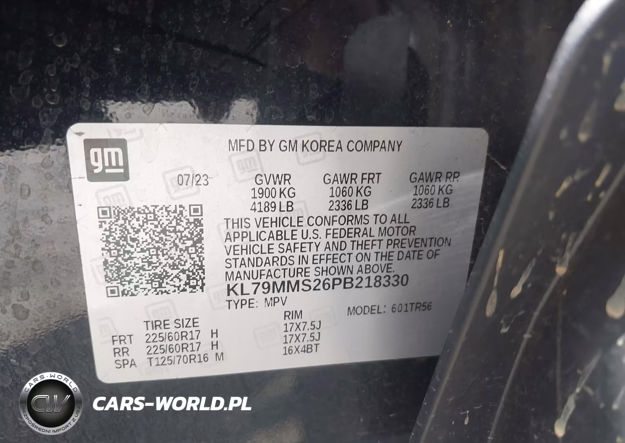 2023 Chevrolet Trailblazer Fwd Ls VIN:KL79MMS26PB218330 - 9
