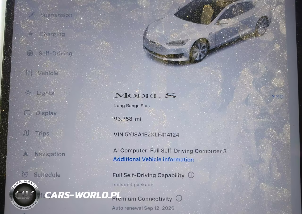 2020 Tesla Model S Long Range Dual Motor All-Wheel Drive-Long Range Plus Dual Motor All-Wheel Drive VIN:5YJSA1E2XLF414124 - 7