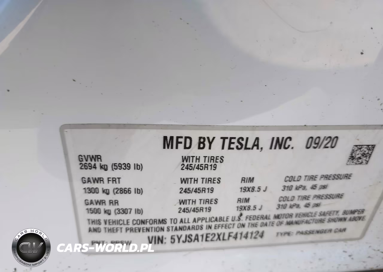 2020 Tesla Model S Long Range Dual Motor All-Wheel Drive-Long Range Plus Dual Motor All-Wheel Drive VIN:5YJSA1E2XLF414124 - 9