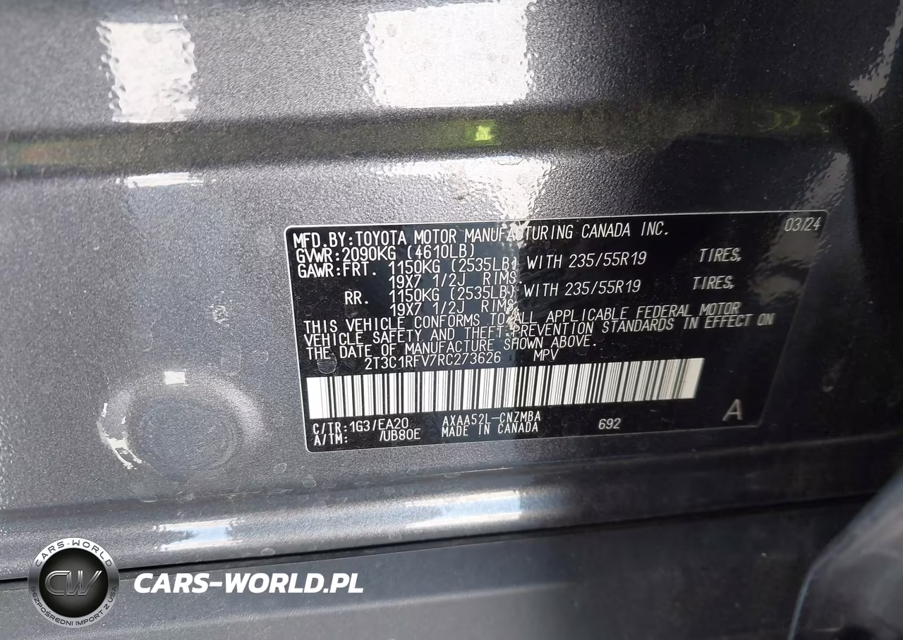 2024 Toyota Rav4 Xle Premium VIN:2T3C1RFV7RC273626 - 9