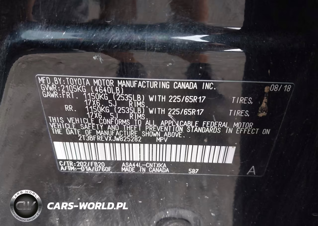 2018 Toyota Rav4 Le VIN:2T3BFREVXJW825282 - 9