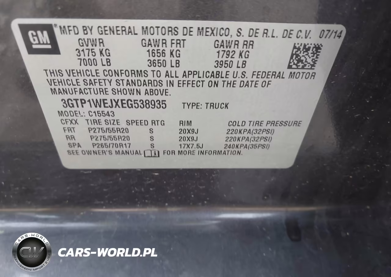 2014 GMC Sierra 1500 Denali VIN:3GTP1WEJXEG538935 - 9