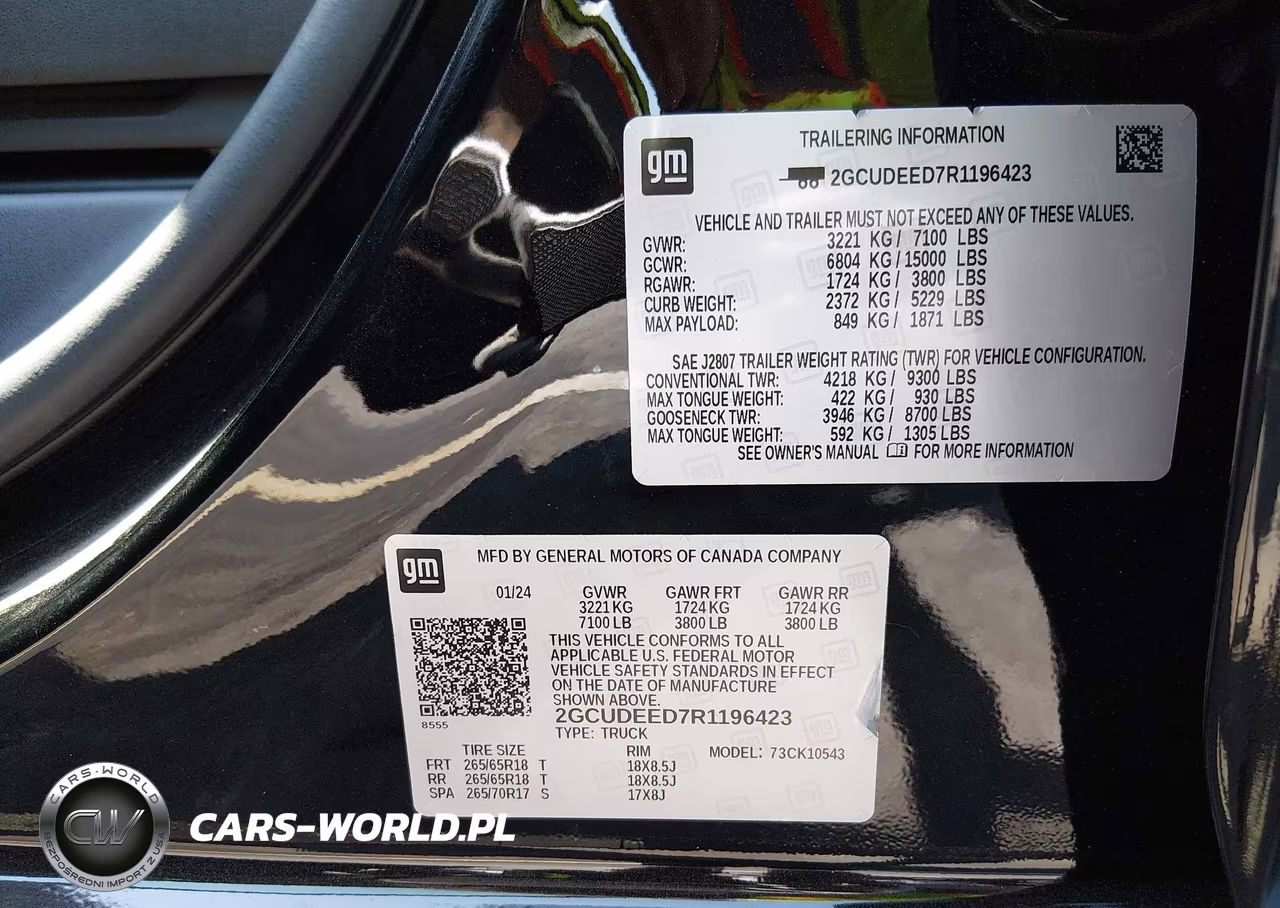2024 Chevrolet Silverado 1500 4Wd Short Bed Rst VIN:2GCUDEED7R1196423 - 7