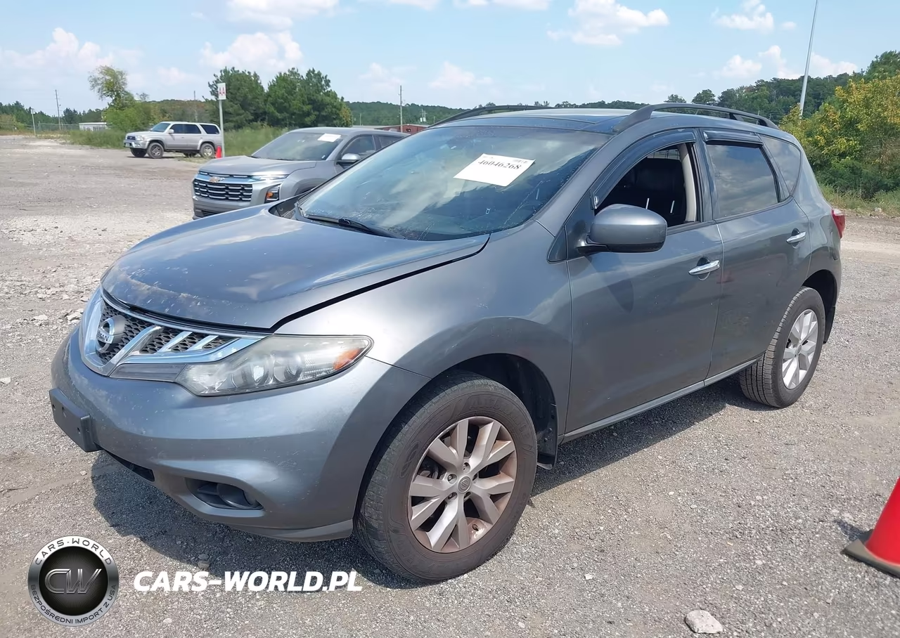 2014 Nissan Murano Sl VIN:JN8AZ1MW8EW524052 - 2