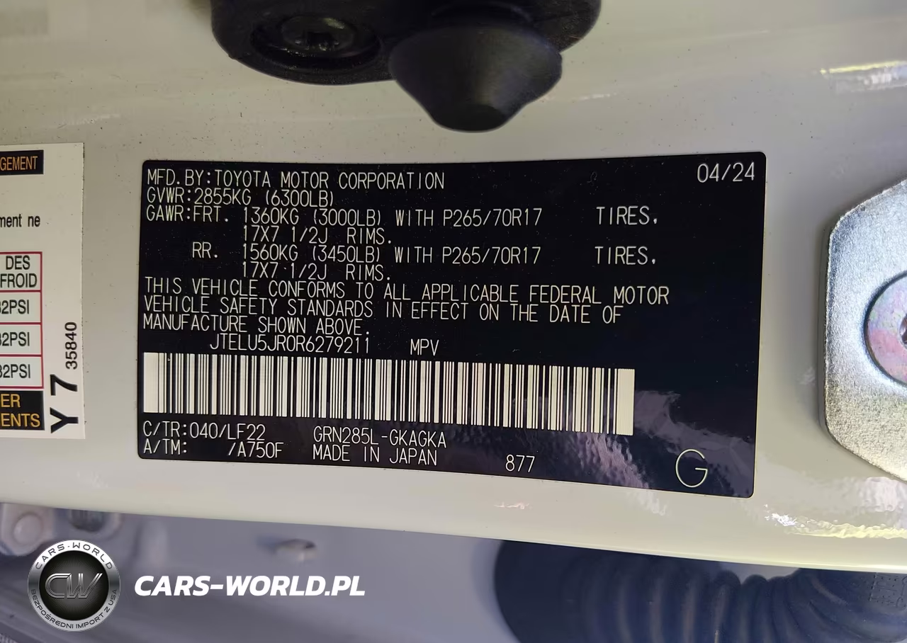 2024 Toyota 4Runner Trd Pro VIN:JTELU5JR0R6279211 - 9