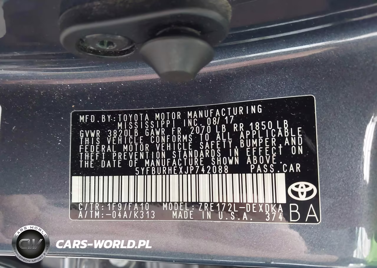 2018 Toyota Corolla L-Se VIN:5YFBURHEXJP742088 - 9