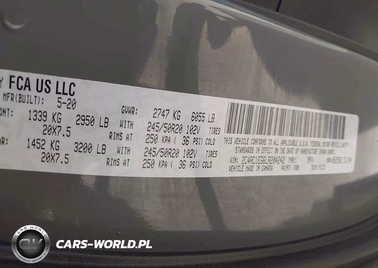 2020 Chrysler Pacifica Touring L Plus VIN:2C4RC1EG6LR204242 - 9