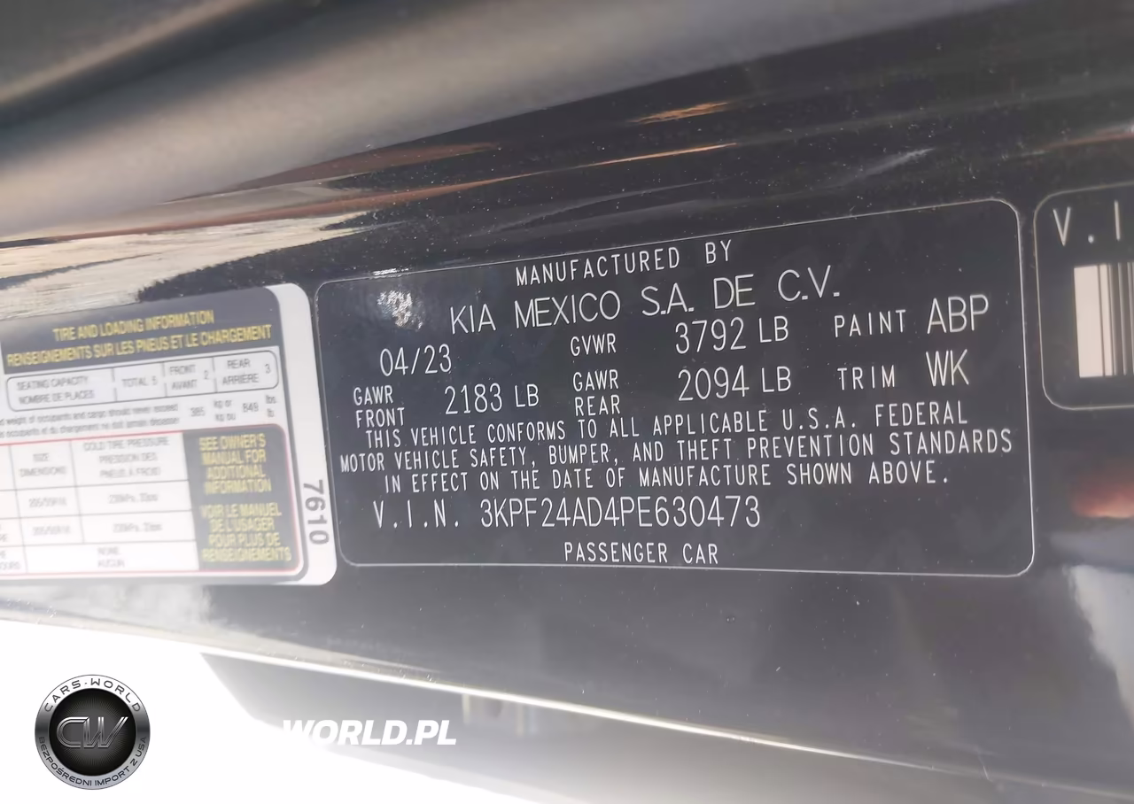 2023 Kia Forte Lxs VIN:3KPF24AD4PE630473 - 9