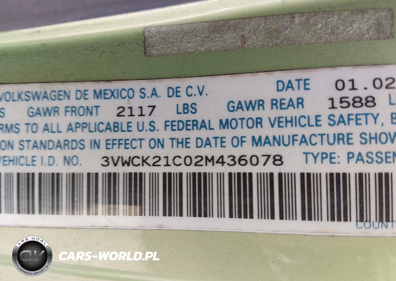 2002 Volkswagen New Beetle Gls VIN:3VWCK21C02M436078 - 9