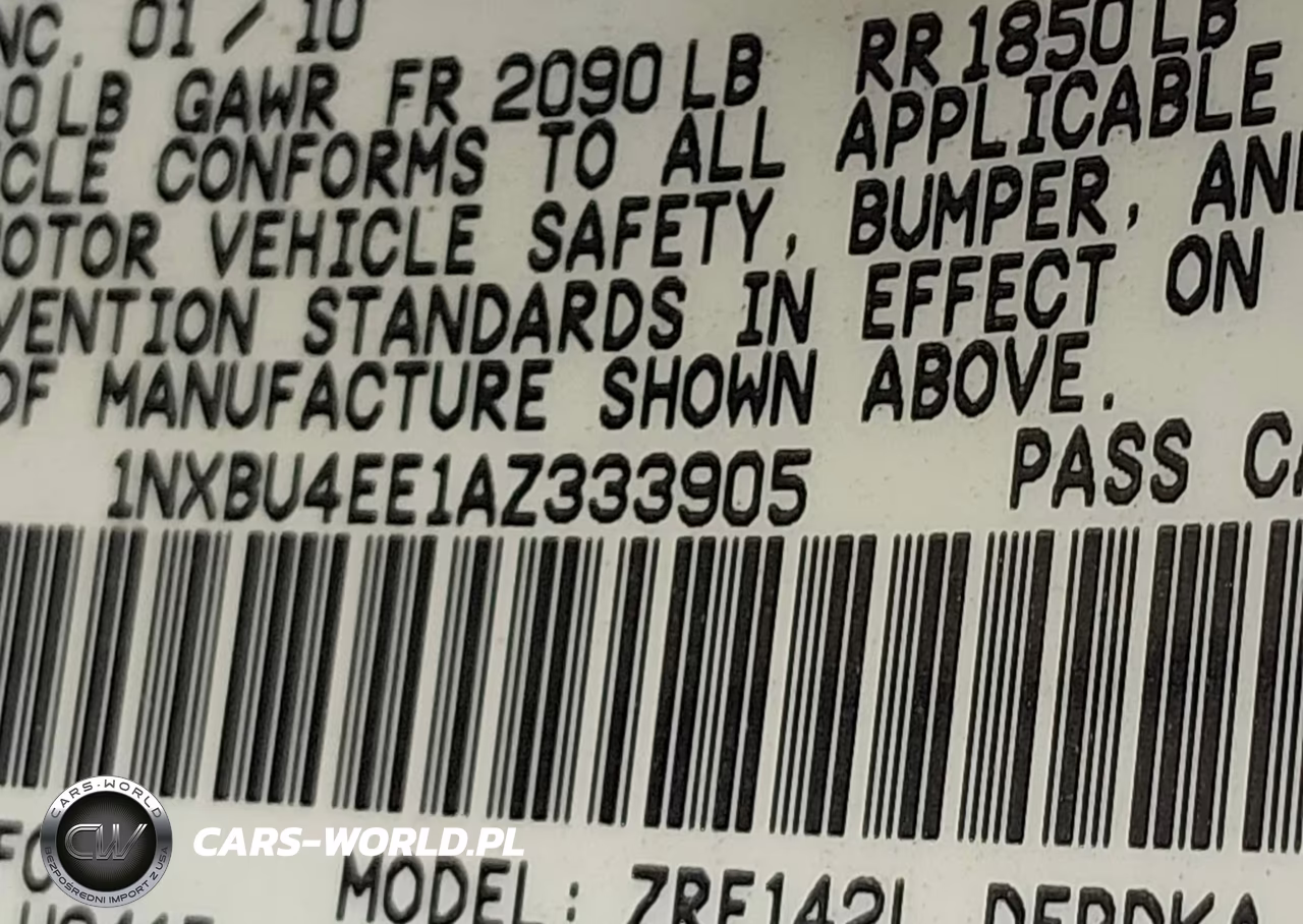 2010 Toyota Corolla Le VIN:1NXBU4EE1AZ333905 - 9