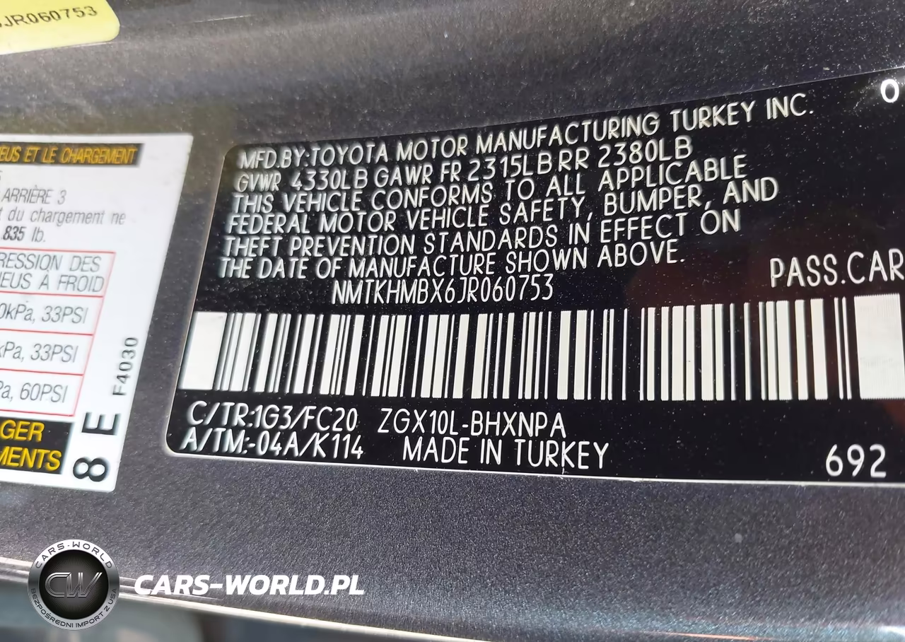 2018 Toyota C-Hr Xle VIN:NMTKHMBX6JR060753 - 9