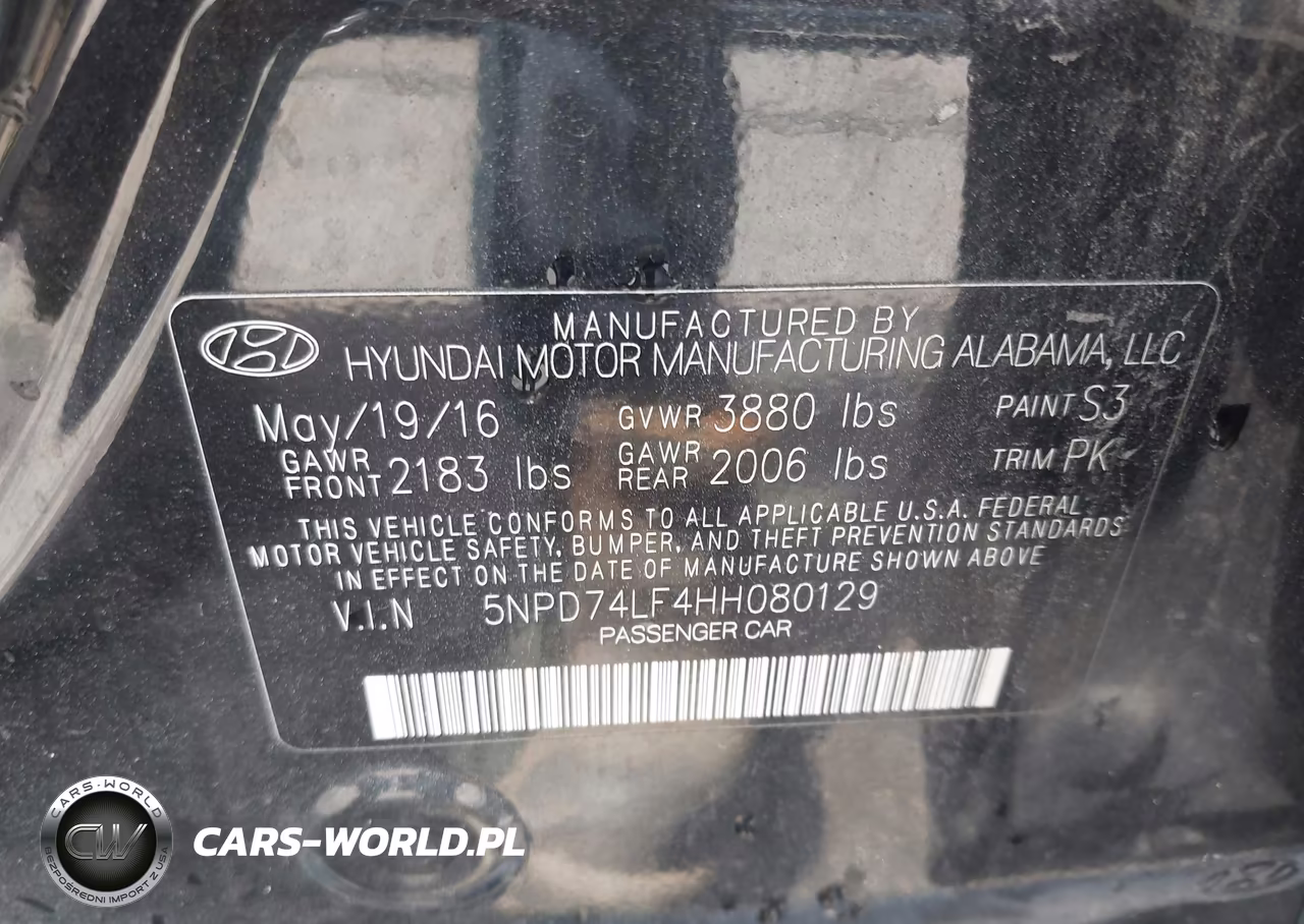 2017 Hyundai Elantra Se VIN:5NPD74LF4HH080129 - 9