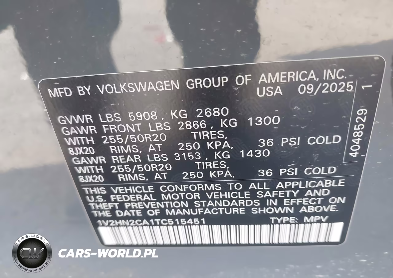 2026 Volkswagen Atlas Se With Technology VIN:1V2HN2CA1TC515451 - 9
