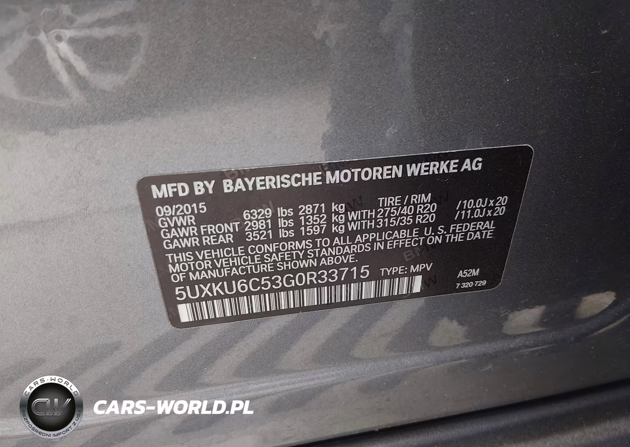 2016 BMW X6 xDrive50I VIN:5UXKU6C53G0R33715 - 9