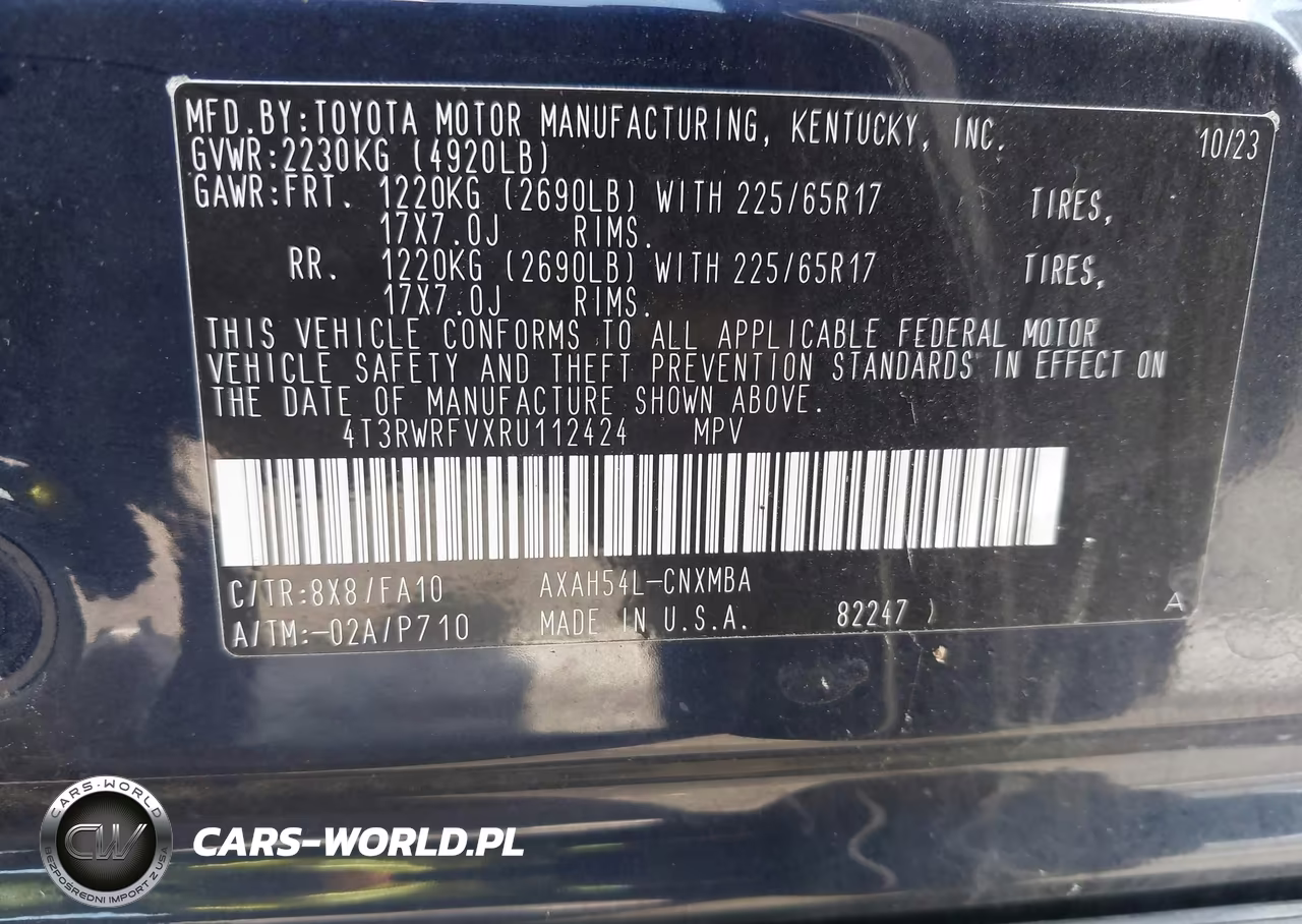2024 Toyota Rav4 Hybrid Xle VIN:4T3RWRFVXRU112424 - 9