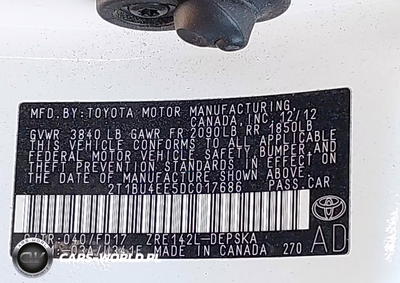 2013 Toyota Corolla S VIN:2T1BU4EE5DC017686 - 9