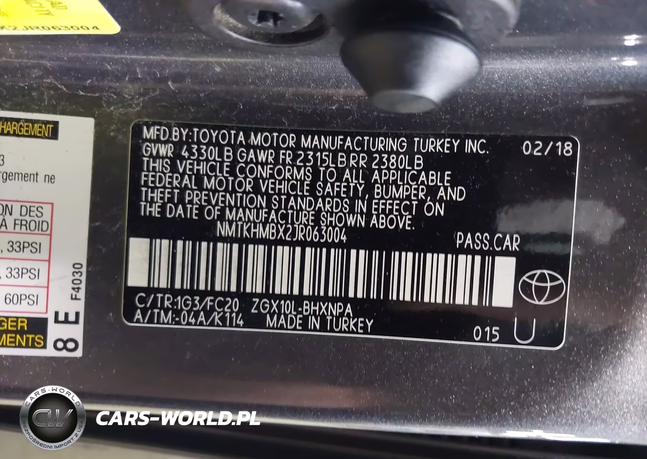 2018 Toyota C-Hr Xle VIN:NMTKHMBX2JR063004 - 9