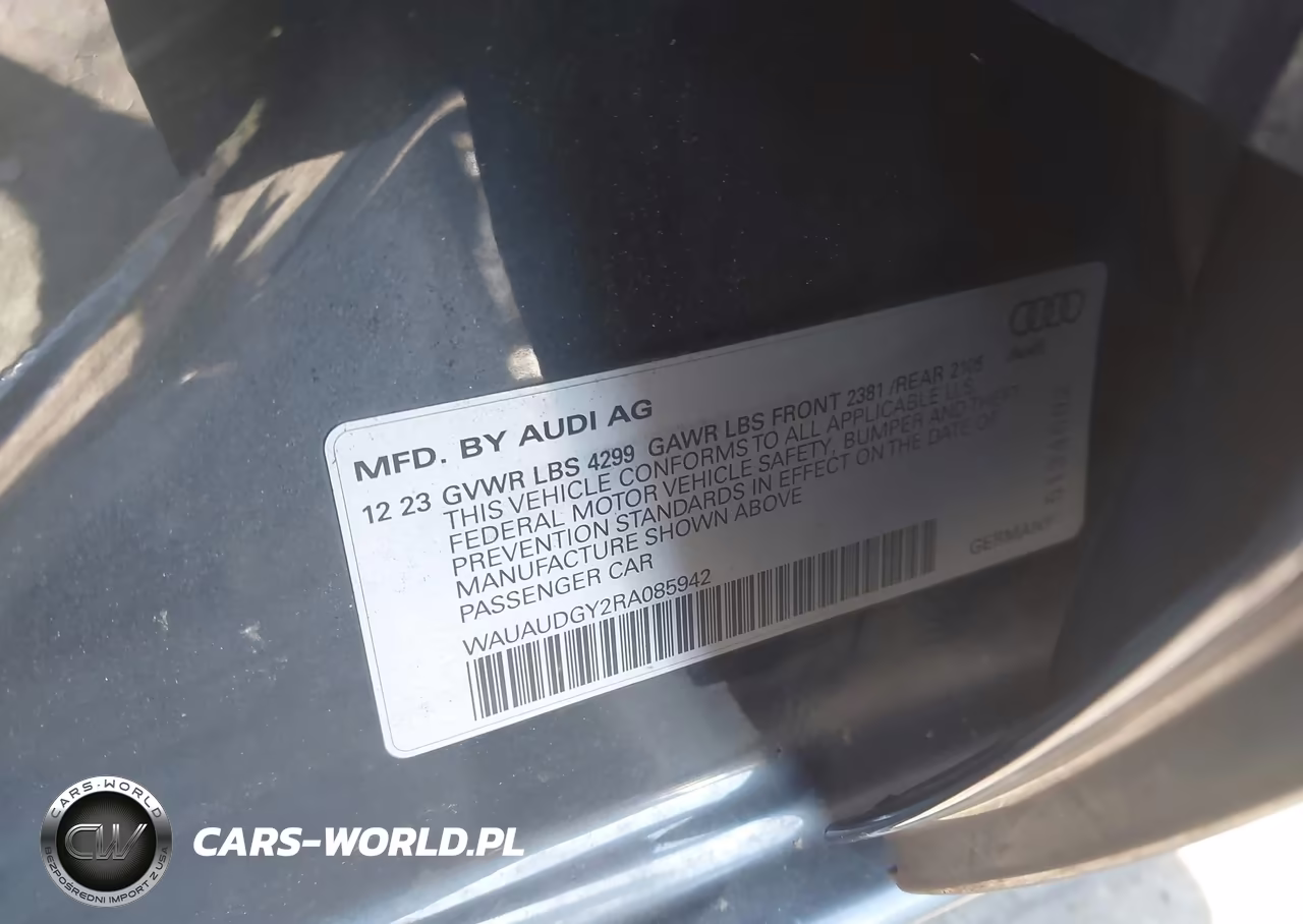 2024 Audi A3 Premium 40 Tfsi Front-Wheel Drive S Tronic VIN:WAUAUDGY2RA085942 - 9