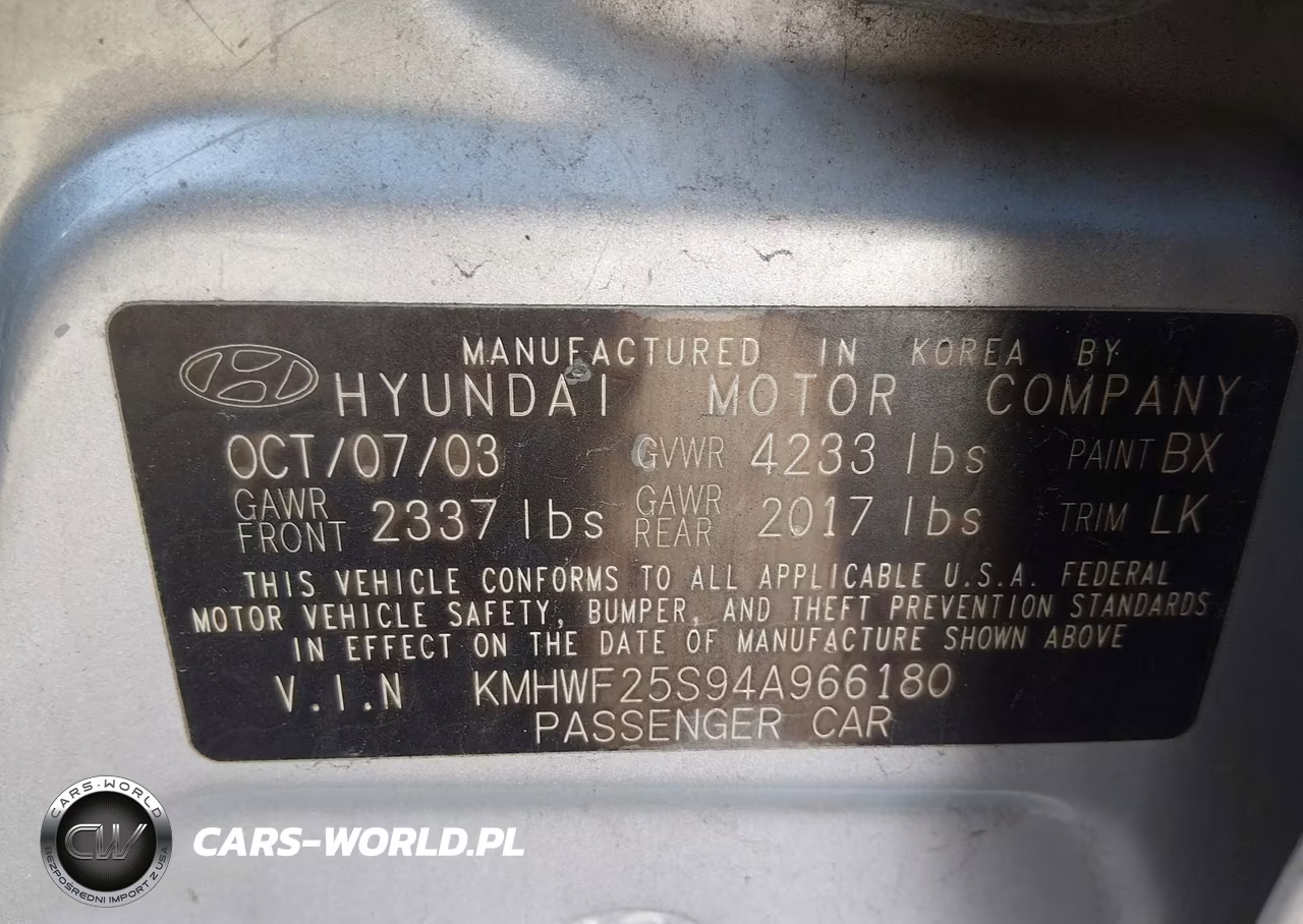 2004 Hyundai Sonata VIN:KMHWF25S94A966180 - 9